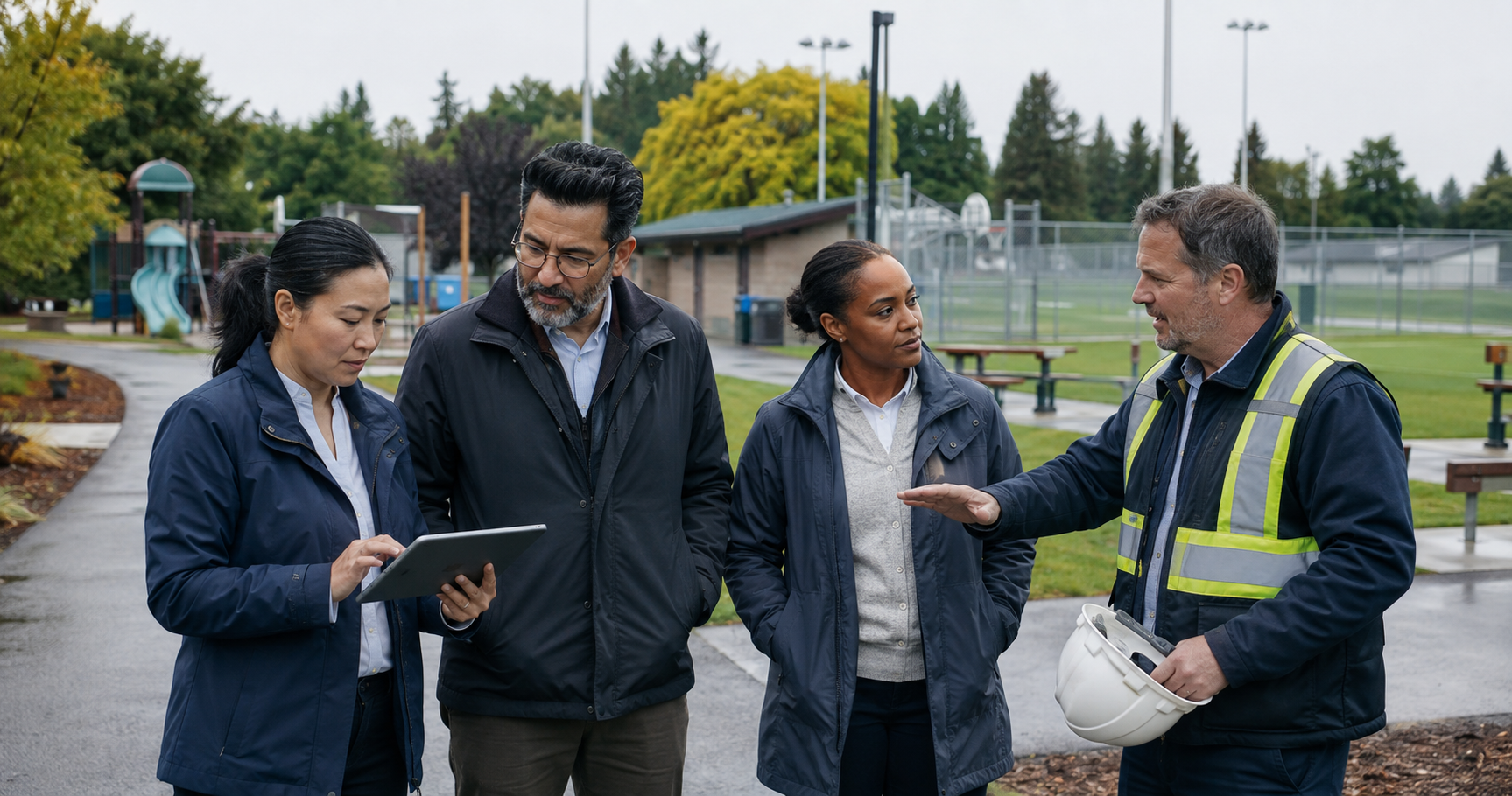 Field review of public recreation assets and site conditions