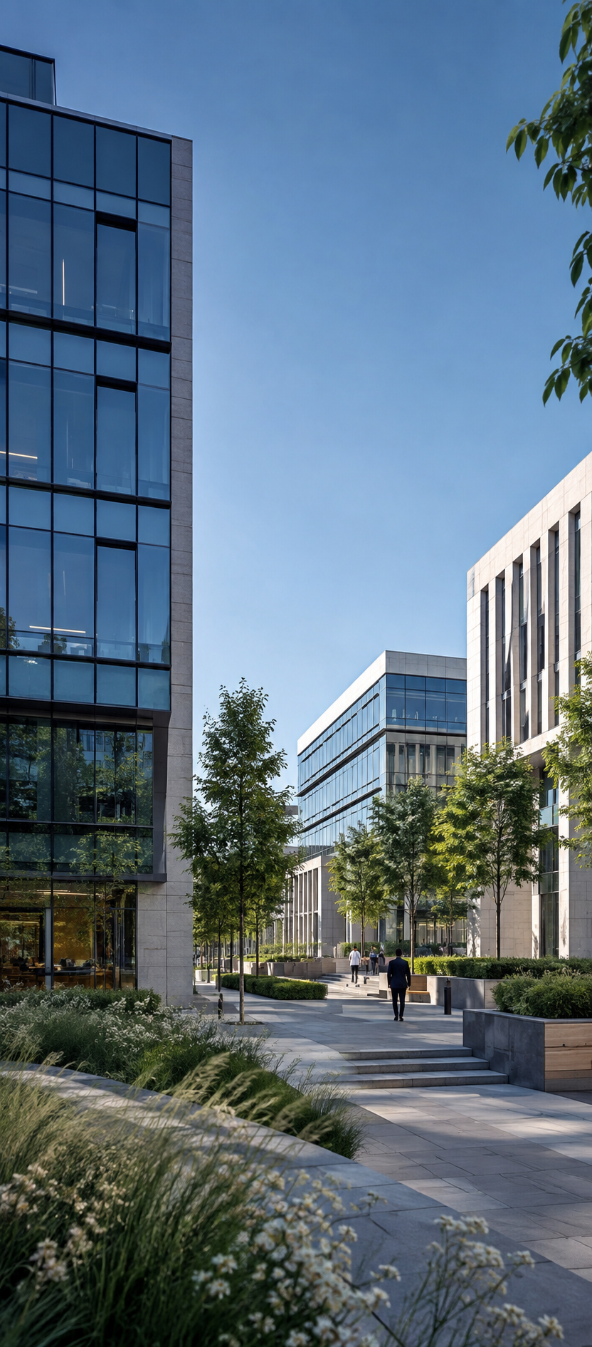 Sophisticated corporate campus and multi-building private portfolio